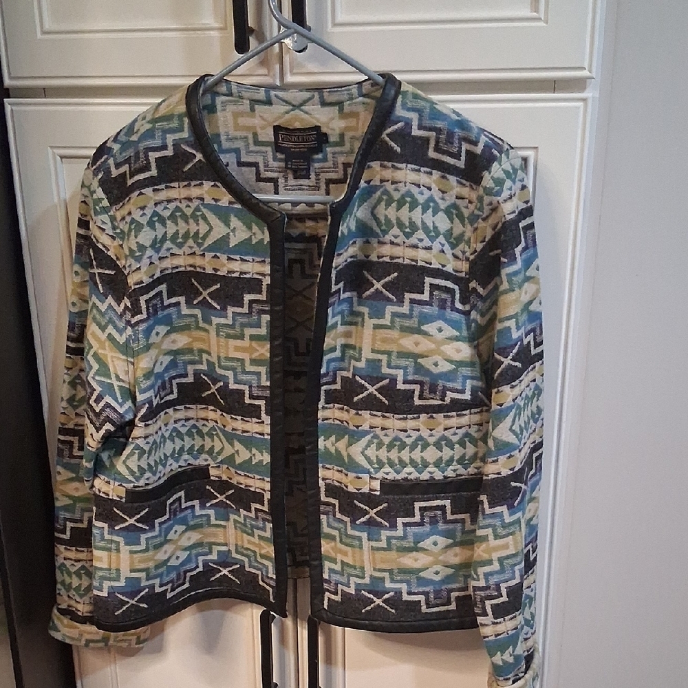 Pendleton Virgin Wool Aztec Cardigan